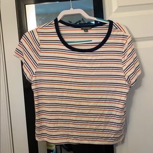 Striped Cropped Tshirt